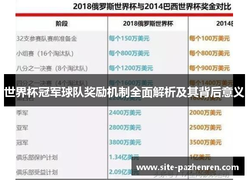 世界杯冠军球队奖励机制全面解析及其背后意义 世界杯冠军球队奖励机制全面解析及其背后意义