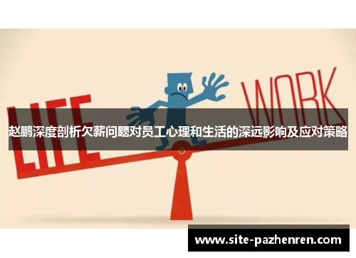 赵鹏深度剖析欠薪问题对员工心理和生活的深远影响及应对策略